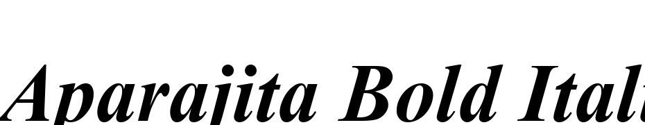 Aparajita Bold Italic Yazı tipi ücretsiz indir